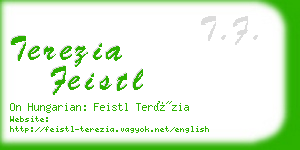 terezia feistl business card